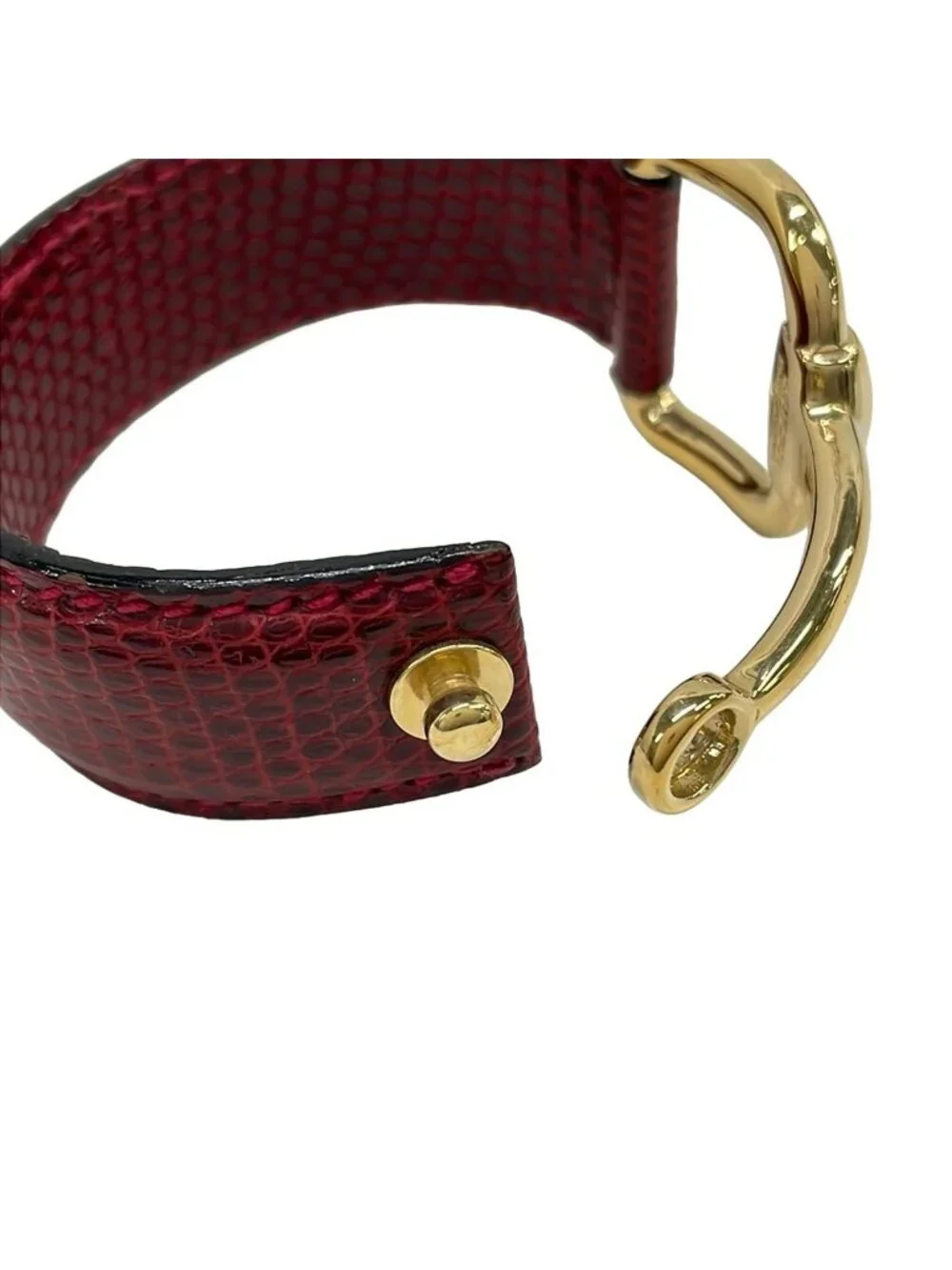 Gucci Bangle Horsebit Bordeaux Gold Bracelet